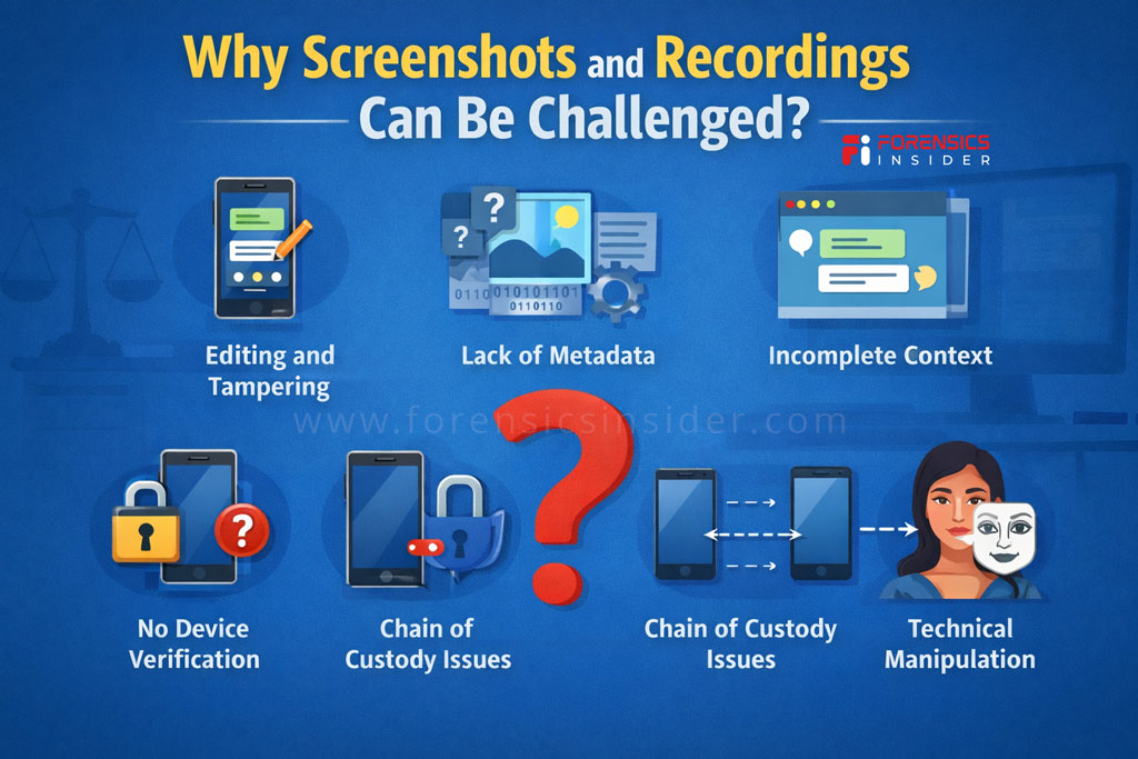 Why Screenshots and Recordings Can Be Challenged